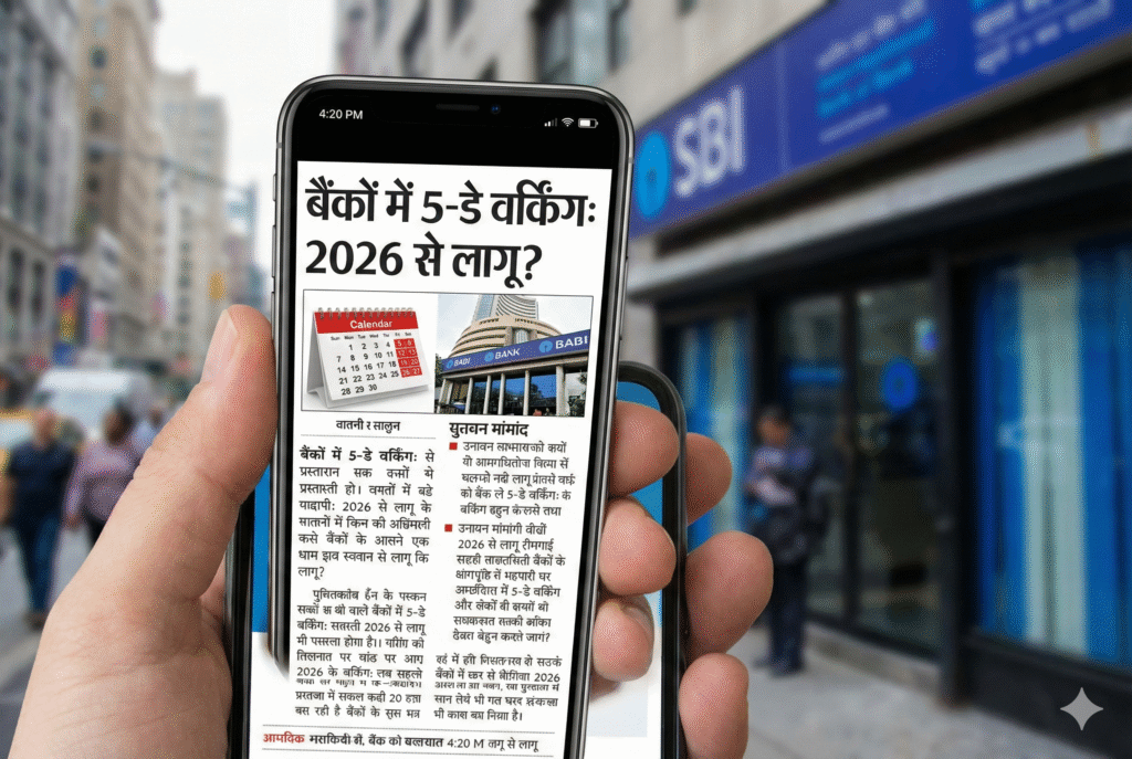 5 Days working in Bank