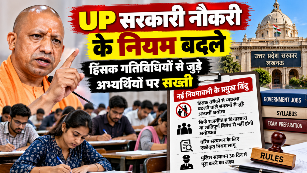 UP Government Jobs Rule Changes